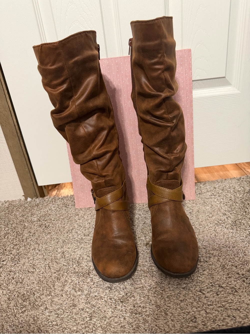 St. John's Bay Brown Slouch Over-the-Knee Boots